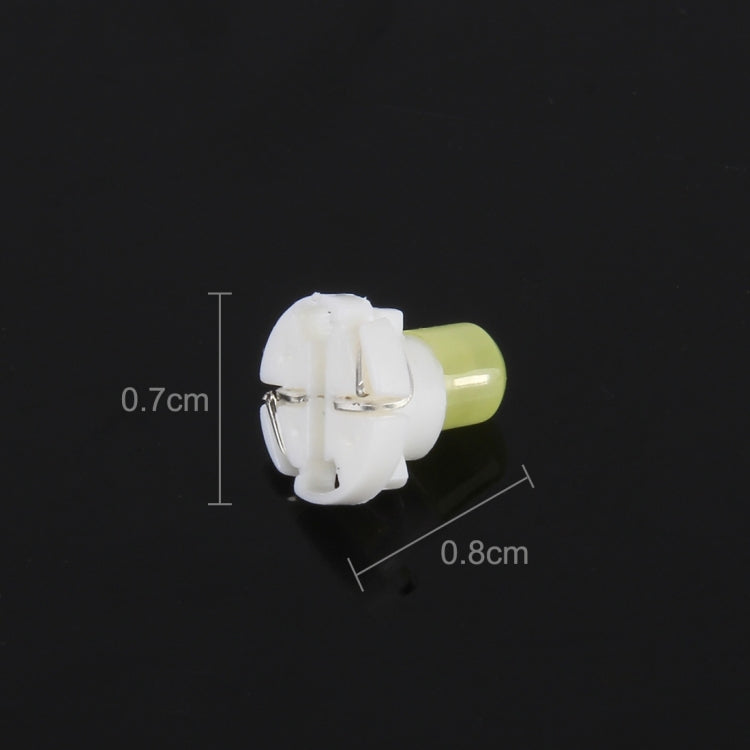 10 PCS 2W T4.2 Wedge Instrument Panel LED Light Dashboard Indicator Lamp Bulb(White Light) - free shipping - PMC Jewellery - Order now!