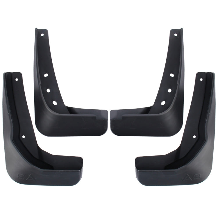 4 PCS Car Auto Semi-Rigid PVC Splash Flaps Mudguards Fender Guard for Audi A3 Sedan 2014