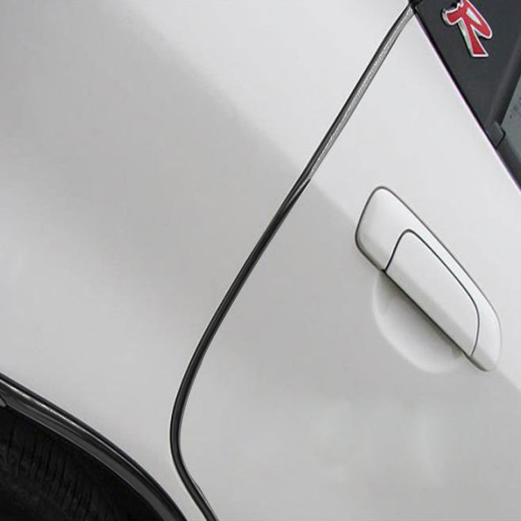 5m Car Decorative Strip PVC Chrome Decoration Strip Door Seal Window Seal(Black)