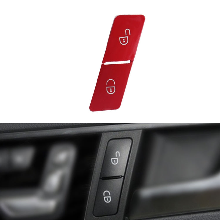 Car Right Side Door Lock Switch Buttons 2049058402 for Mercedes-Benz W204, Left Driving (Red)