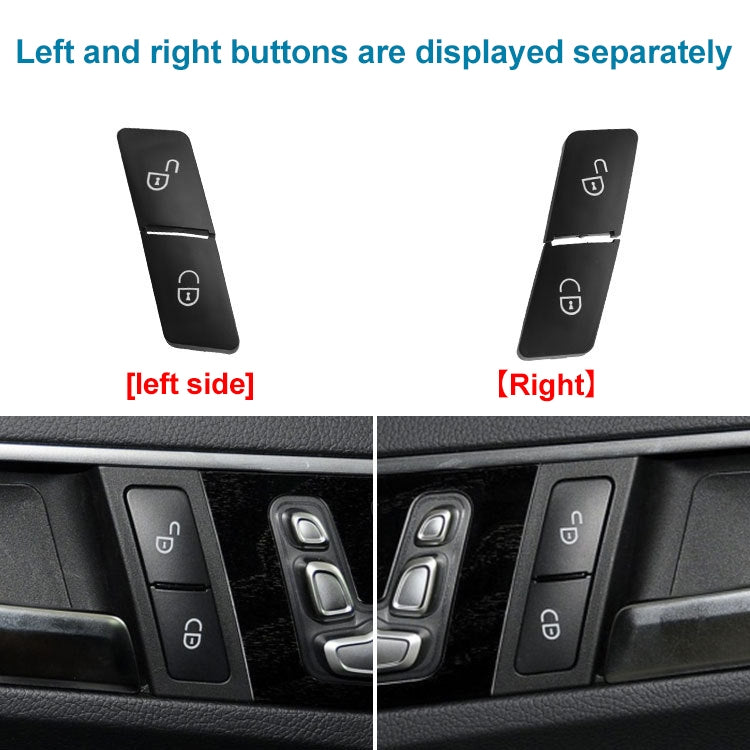 Car Right Side Door Lock Switch Buttons 2049058402 for Mercedes-Benz W204, Left Driving (Black)