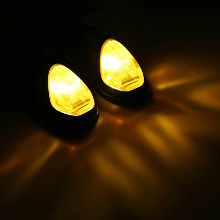 2pcs SL QGD Motorcycle 5W Turn Signal Light (Black) - Turn Signal by PMC TechLife | Online Shopping South Africa | PMC TechLife | Buy Now Pay Later Mobicred