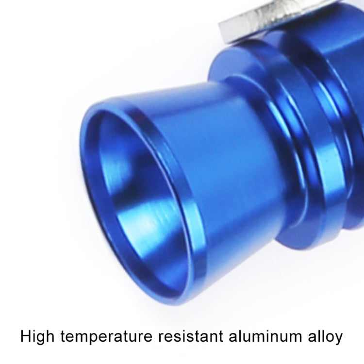 Universal Aluminum Turbo Sound Exhaust Muffler Pipe Whistle Car / Motorcycle Simulator Whistler, Size: M, Outside Diameter: 23mm(Blue)