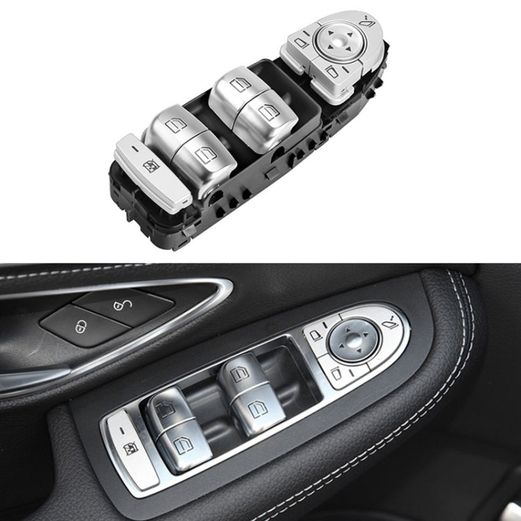 Car Auto Electronic Window Master Control Switch Button for Mercedes-Benz C Class W205 2015-2021 (Black)