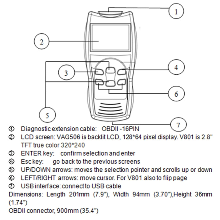 OE581 Car Mini Code Reader OBD2 Fault Detector Diagnostic Tool - Code Readers & Scan Tools by PMC TechLife | Online Shopping South Africa | PMC TechLife