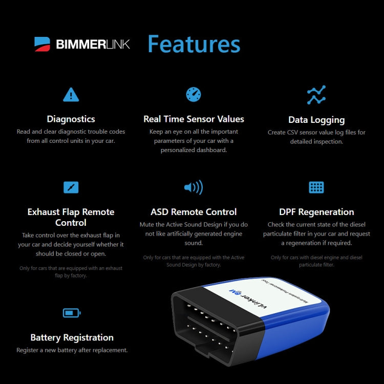 Vgate VLINKER BM V2.2 Bluetooth 3.0 Android Phone Car OBD Fault Diagnosis Detector - free shipping - PMC Jewellery - Order now!