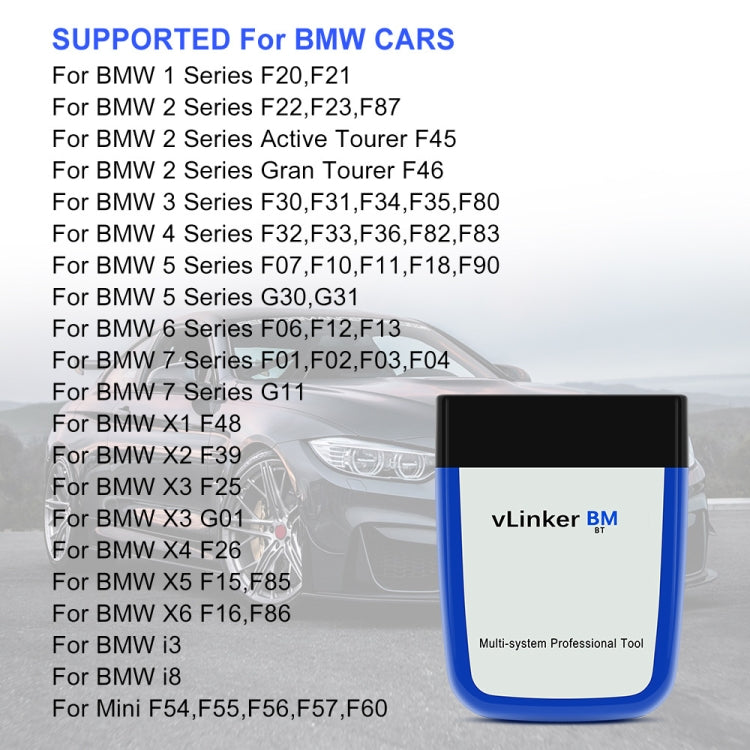 Vgate VLINKER BM V2.2 Bluetooth 3.0 Android Phone Car OBD Fault Diagnosis Detector - free shipping - PMC Jewellery - Order now!