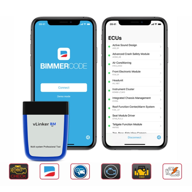 Vgate VLINKER BM V2.2 Bluetooth 3.0 Android Phone Car OBD Fault Diagnosis Detector - free shipping - PMC Jewellery - Order now!