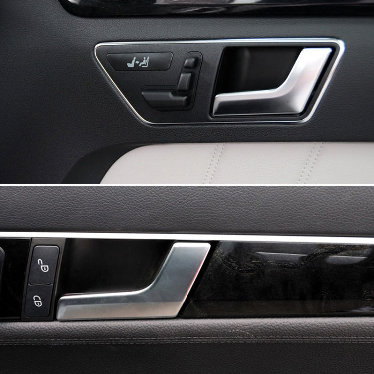 Car Right Side Electroplating Matte Inner Door Handle for Mercedes-Benz C Class W204 / X204 2008-2015, Left and Right Drive Universal