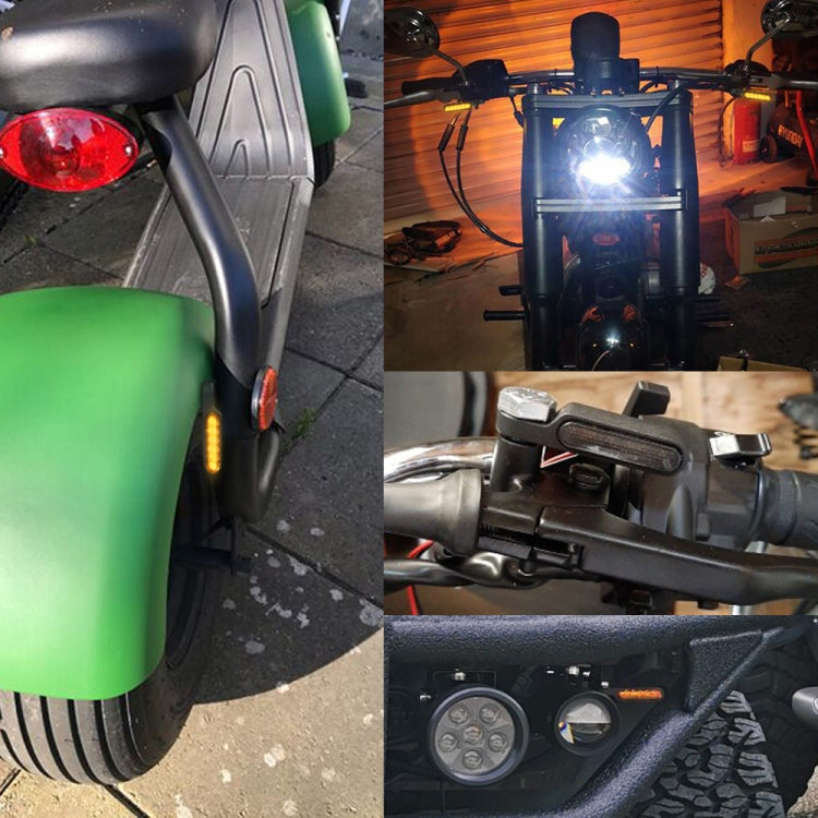 1 Pair Motorcycle Flashing Handlebar LED Turn Signal Light - Turn Signal by PMC TechLife | Online Shopping South Africa | PMC TechLife