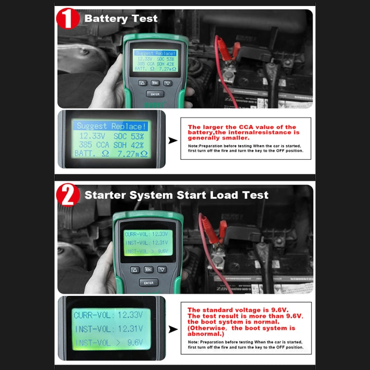 DUOYI DY2015A Car 12V 24V Digital CCA Load Battery Charging Digital Capacity Tester - free shipping - PMC Jewellery - Order now!