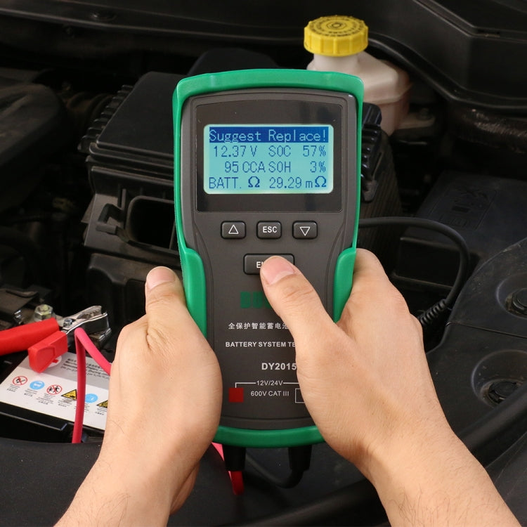 DUOYI DY2015A Car 12V 24V Digital CCA Load Battery Charging Digital Capacity Tester - free shipping - PMC Jewellery - Order now!