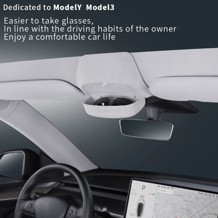 Car Ordinary Version Sunglasses Storage Box for Tesla Model Y