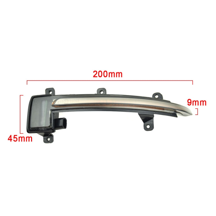 1 Pair For Audi TT MK2 2007-2014 Car Dynamic LED Turn Signal Light Rearview Mirror Flasher Water Blinker (Transparent Black)