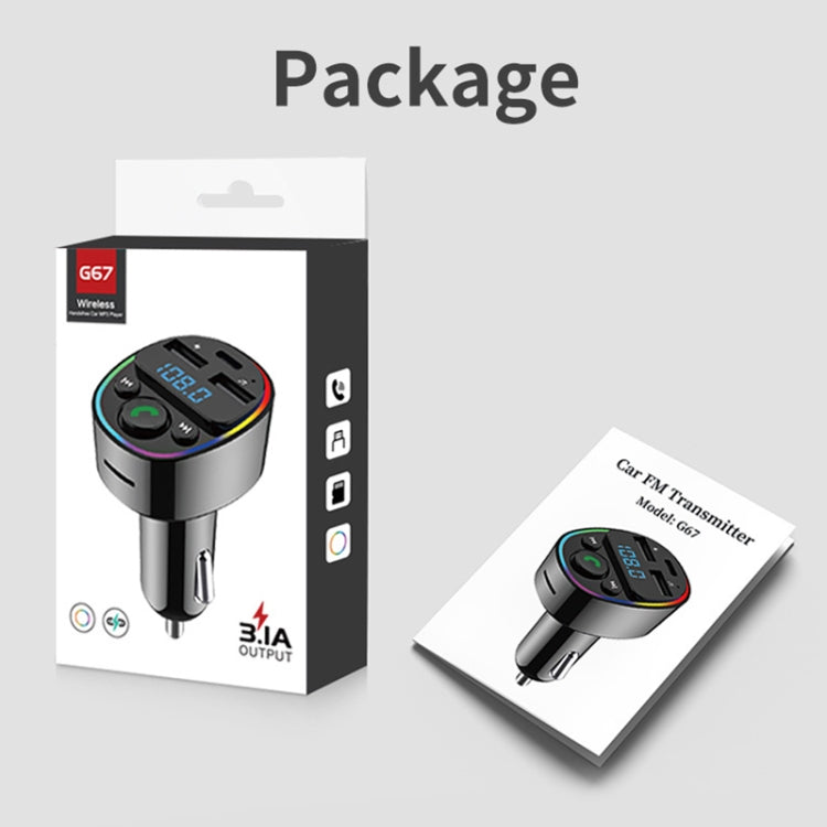 Car Bluetooth MP3 Player Audio FM Transmitter with Ambient Light - Bluetooth Car Kits by PMC TechLife | Online Shopping South Africa | PMC TechLife