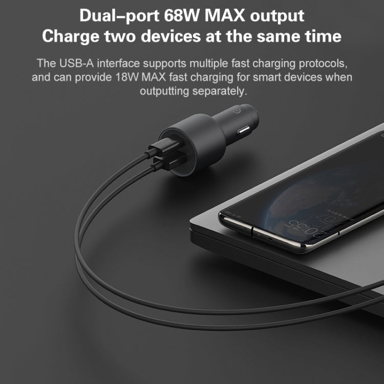 Original Xiaomi CC07ZM 100W Dual Ports USB + USB-C / Type-C Car Charger Fast Charging Version 1A1C - free shipping - PMC Jewellery - Order now!