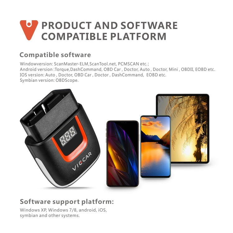 Viecar VP002 Car Mini OBD Fault Detector V1.5 WiFi Diagnostic Tool - Code Readers & Scan Tools by PMC TechLife | Online Shopping South Africa | PMC TechLife