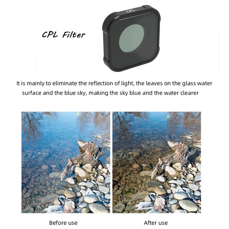 JSR KB Series CPL+ND8+ND16 Lens Filter for GoPro HERO13 Black /12 Black /11 Black /10 Black /9 Black