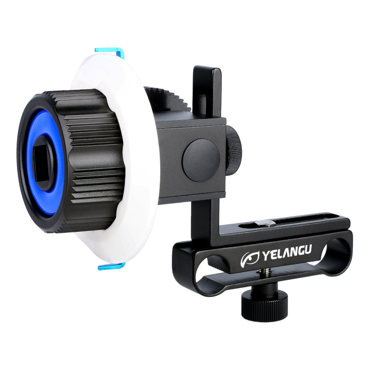 YELANGU F0 Camera Follow Focus with Gear Ring Belt for Canon / Nikon / Video Cameras / DSLR Cameras (Blue) - free shipping - PMC Jewellery - Order now!