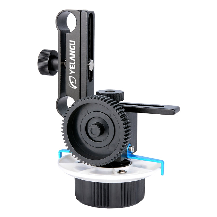 YELANGU F0 Camera Follow Focus with Gear Ring Belt for Canon / Nikon / Video Cameras / DSLR Cameras (Blue) - free shipping - PMC Jewellery - Order now!