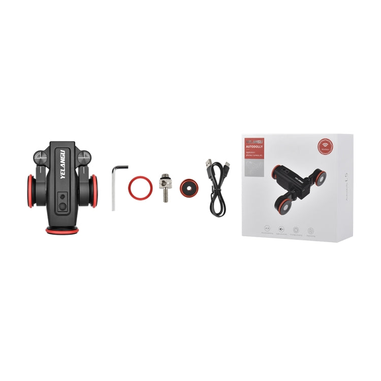 YELANGU L5 Electric Track Slider 3-Wheel Rolling Dolly Car, Load: 3kg(Black) - free shipping - PMC TechLife - Order now!