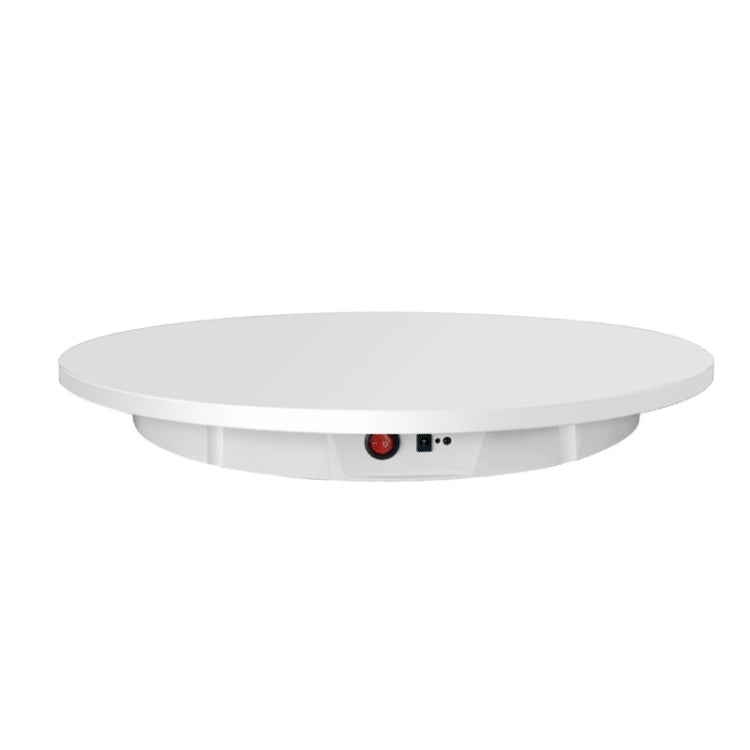 60cm Electric Rotating Display Stand Props Turntable, Load: 100kg, Plug-in Power, UK Plug(White)