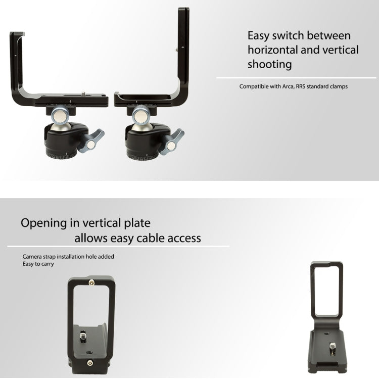 FITTEST FLN-D850 Vertical Shoot Quick Release L Plate Bracket Base Holder for Nikon D850(Black) - free shipping - PMC Jewellery - Order now!