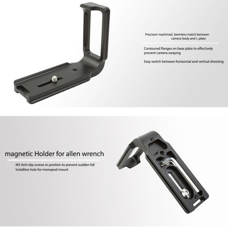 FITTEST FLN-D850 Vertical Shoot Quick Release L Plate Bracket Base Holder for Nikon D850(Black) - free shipping - PMC Jewellery - Order now!