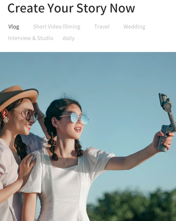 MOZA Mini MX 3 Axis Foldable Handheld Gimbal Stabilizer for Action Camera and Smart Phone(Grey) - free shipping - PMC Jewellery - Order now!