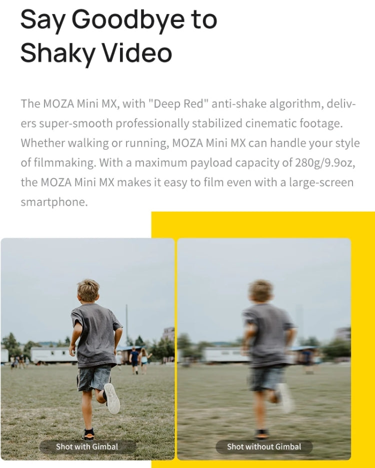 MOZA Mini MX 3 Axis Foldable Handheld Gimbal Stabilizer for Action Camera and Smart Phone(Grey) - free shipping - PMC Jewellery - Order now!