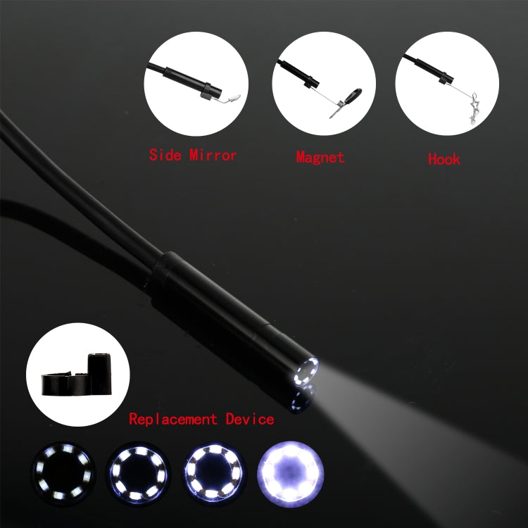 P20 4.3 Inch Screen Display HD1080P Inspection Endoscope with 8 LEDs, Length: 5m, Lens Diameter: 8mm, Hard Line - by PMC Jewellery | Online Shopping South Africa | PMC Jewellery