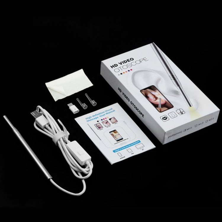 1MP HD Visual Ear Nose Tooth Endoscope Borescope with 6 LEDs, Lens Diameter: 4.3mm - by PMC Jewellery | Online Shopping South Africa | PMC Jewellery