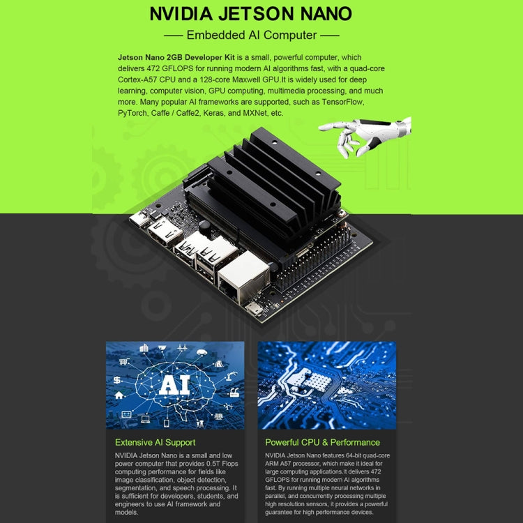 Waveshare JetRacer Pro 2GB AI Kit, High Speed AI Racing Robot Powered by Jetson Nano 2GB, Pro Version, EU Plug