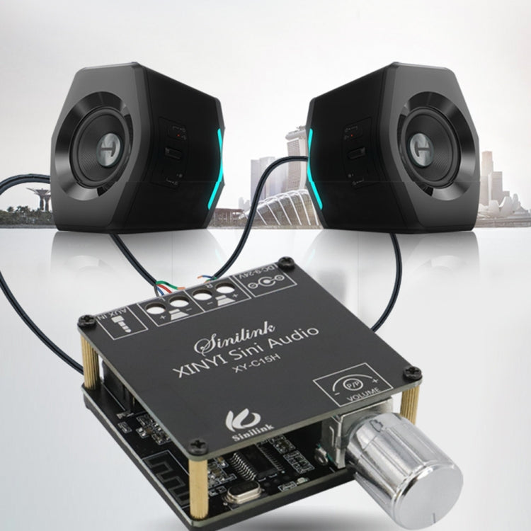 XY-C15H 20W Dual Channel HIFI Bluetooth 5.0 Stereo Digital Audio Power Amplifier Board with Shell - Breadboard / Amplifier Board by PMC TechLife | Online Shopping South Africa | PMC TechLife