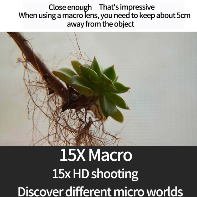 JSR 15X Macro Lens Filter For DJI Osmo Action 3 - free shipping - PMC TechLife - Order now!