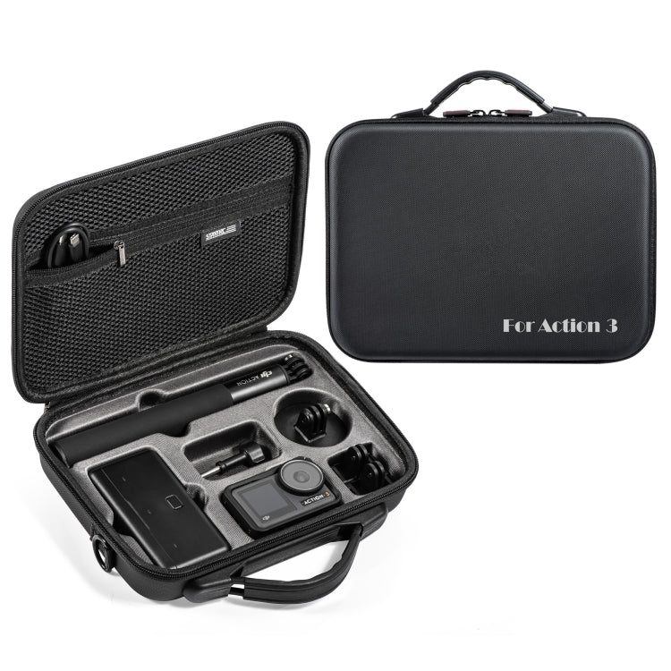 For DJI Osmo Action 3 STARTRC Camera and Accessories Storage Case Bag(Black) - free shipping - PMC Jewellery - Order now!