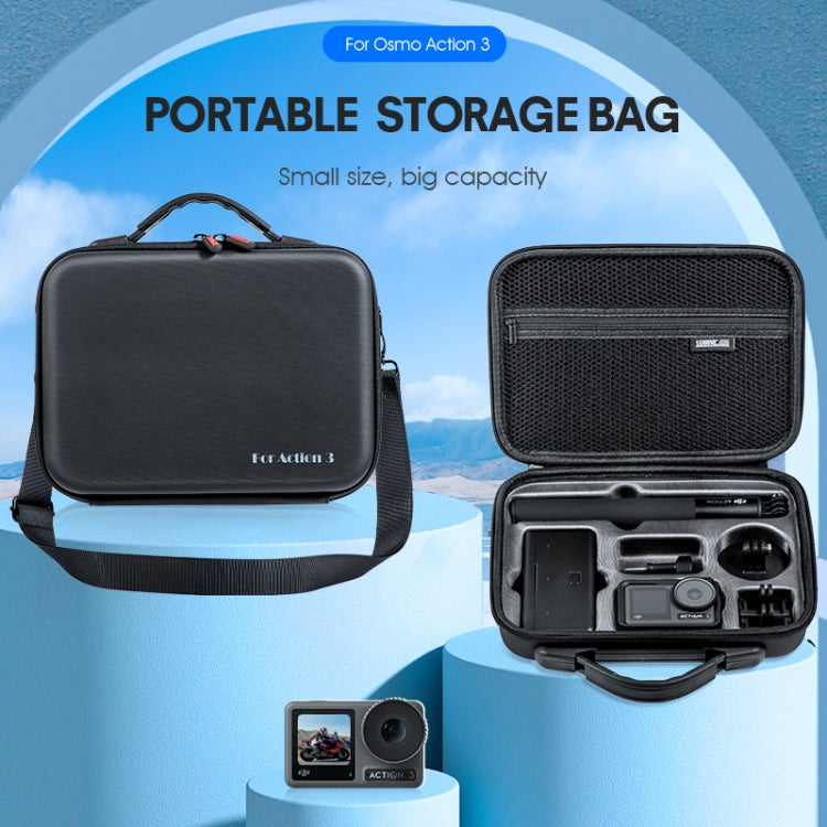 For DJI Osmo Action 3 STARTRC Camera and Accessories Storage Case Bag(Black) - free shipping - PMC Jewellery - Order now!