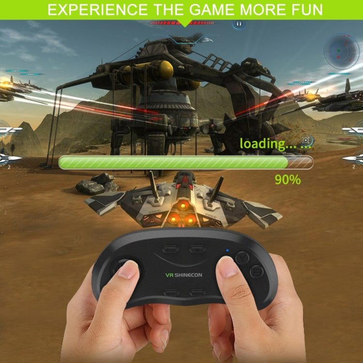 VR Shinecon 3D Movie Games Virtual Reality Glasses Bluetooth Remote Controller Gamepad(Black) - VR Accessories by PMC Jewellery | Online Shopping South Africa | PMC Jewellery | Buy Now Pay Later Mobicred