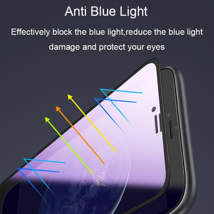 25 PCS AG Matte Anti Blue Light Full Cover Tempered Glass For Xiaomi Redmi Note 7