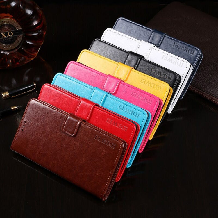 For Nokia 8.3 5G idewei Crazy Horse Texture Horizontal Flip Leather Case with Holder & Card Slots & Wallet(Yellow) - Nokia Cases by idewei | Online Shopping South Africa | PMC Jewellery | Buy Now Pay Later Mobicred