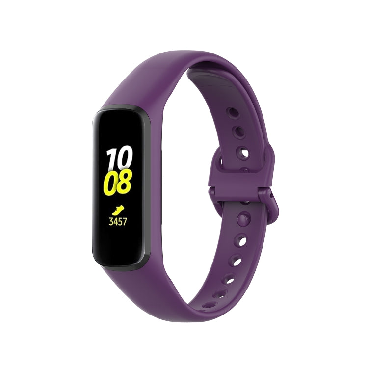 For Samsung Galaxy Fit 2 Silicone Watch Band(Purple) - Watch Bands by PMC Jewellery | Online Shopping South Africa | PMC Jewellery | Buy Now Pay Later Mobicred