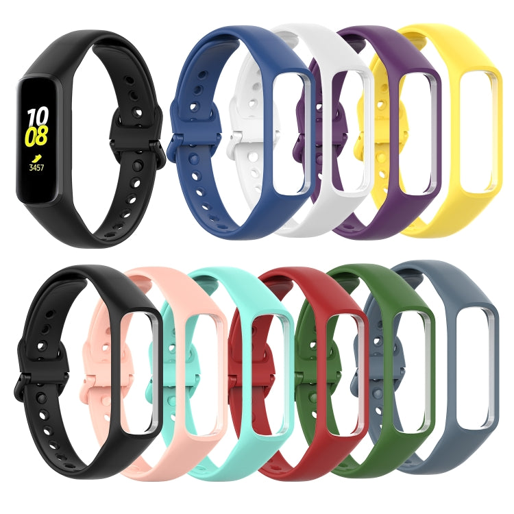 For Samsung Galaxy Fit 2 Silicone Watch Band(Purple)