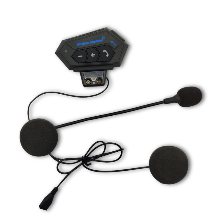 BT12 Motorcycle Helmet Bluetooth Headset Motorcycle Intercom Bluetooth Headset - Motorcycle Walkie Talkie by PMC Jewellery | Online Shopping South Africa | PMC Jewellery | Buy Now Pay Later Mobicred