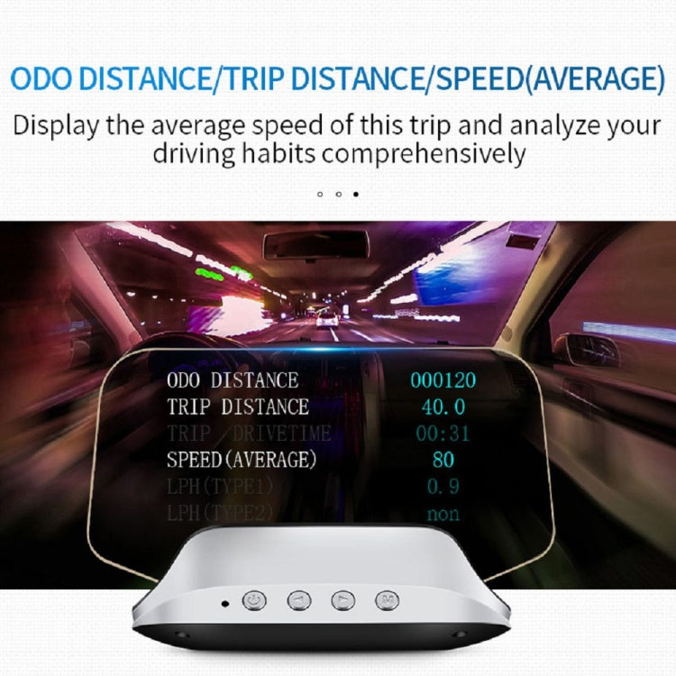 C3 OBD2 + GPS Mode Car Head-up Display HUD Overspeed / Speed / Water Temperature Too High / Voltage Too Low / Engine Failure Alarm / Fatigue Driving Reminder / Navigation Function - free shipping - PMC Jewellery - Order now!