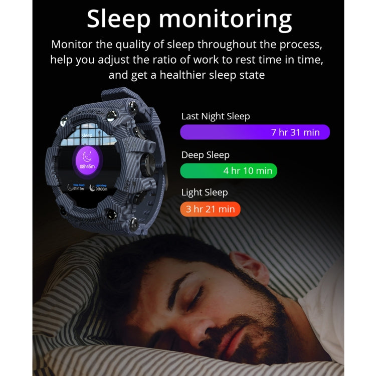 Lokmat ATTACK 1.28 inch TFT LCD Screen Smart Watch, Support Sleep Monitor / Heart Rate Monitor / Blood Pressure Monitor(Camouflage Green)