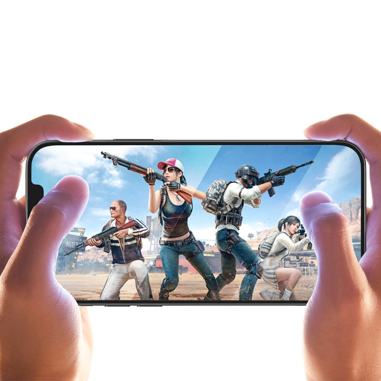 For iPhone 12 Pro Max hoco 0.33mm 2.5D Shatterproof Ultra-fine Edge Full-screen HD Tempered Film(Black) - iPhone 12 Pro Max Tempered Glass by hoco | Online Shopping South Africa | PMC Jewellery | Buy Now Pay Later Mobicred
