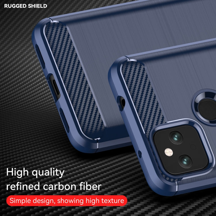For Google Pixel 5a Brushed Texture Carbon Fiber TPU Case(Navy Blue) - free shipping - PMC Jewellery - Order now!
