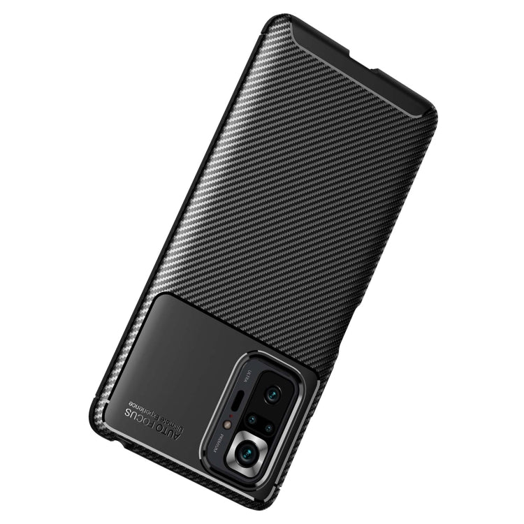 For Xiaomi Redmi Note 10 Pro / Note 10 Pro Max Carbon Fiber Texture Shockproof TPU Case(Black) - Xiaomi Cases by PMC TechLife | Online Shopping South Africa | PMC TechLife | Buy Now Pay Later Mobicred