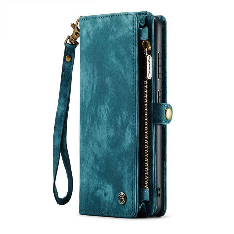 For Samsung Galaxy A52 5G / 4G CaseMe Detachable Multifunctional Horizontal Flip Leather Case, with Card Slot & Holder & Zipper Wallet & Photo Frame(Blue)