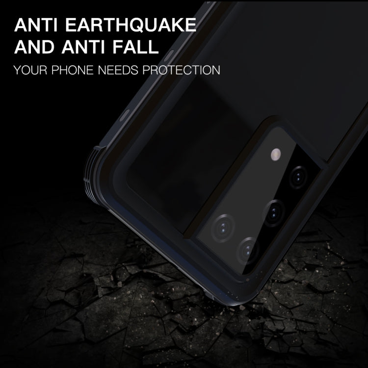 For Samsung Galaxy S21 Ultra 5G RedPepper Transparent Dot Shockproof Waterproof PC + TPU Protective Case(Black) - free shipping - PMC Jewellery - Order now!